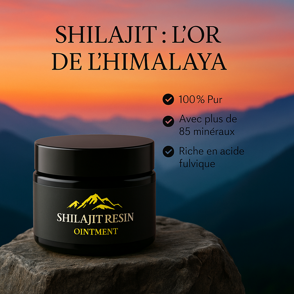 Résine de Shilajit pure grade GOLD
