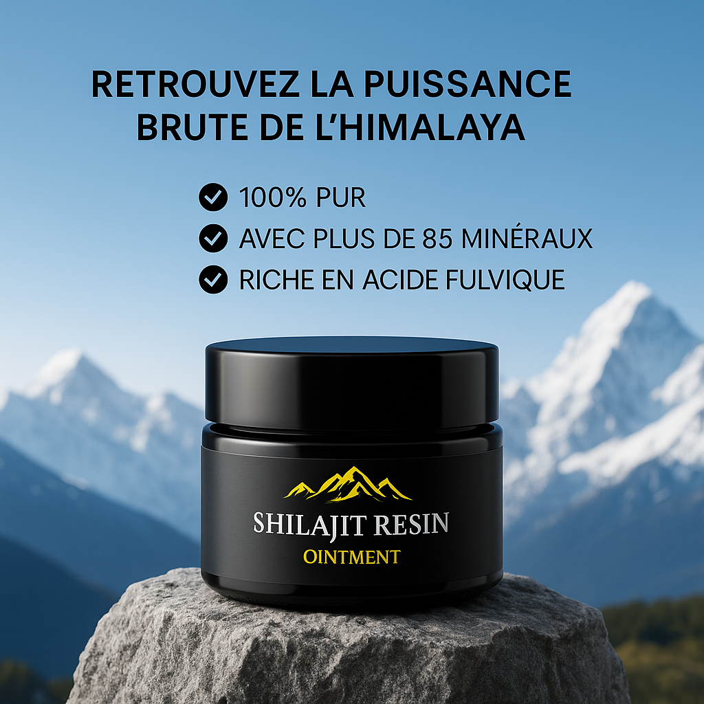 Résine de Shilajit pure grade GOLD
