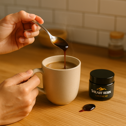 Résine de Shilajit pure grade GOLD