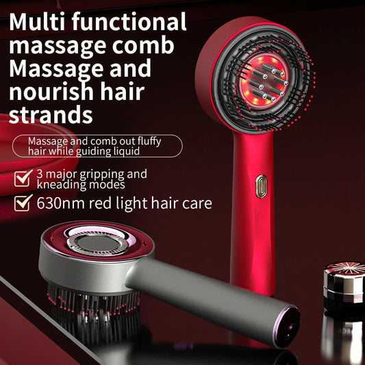 Peigne de Massage Vibrant Électrique