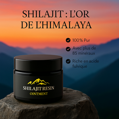 Résine de Shilajit pure grade GOLD